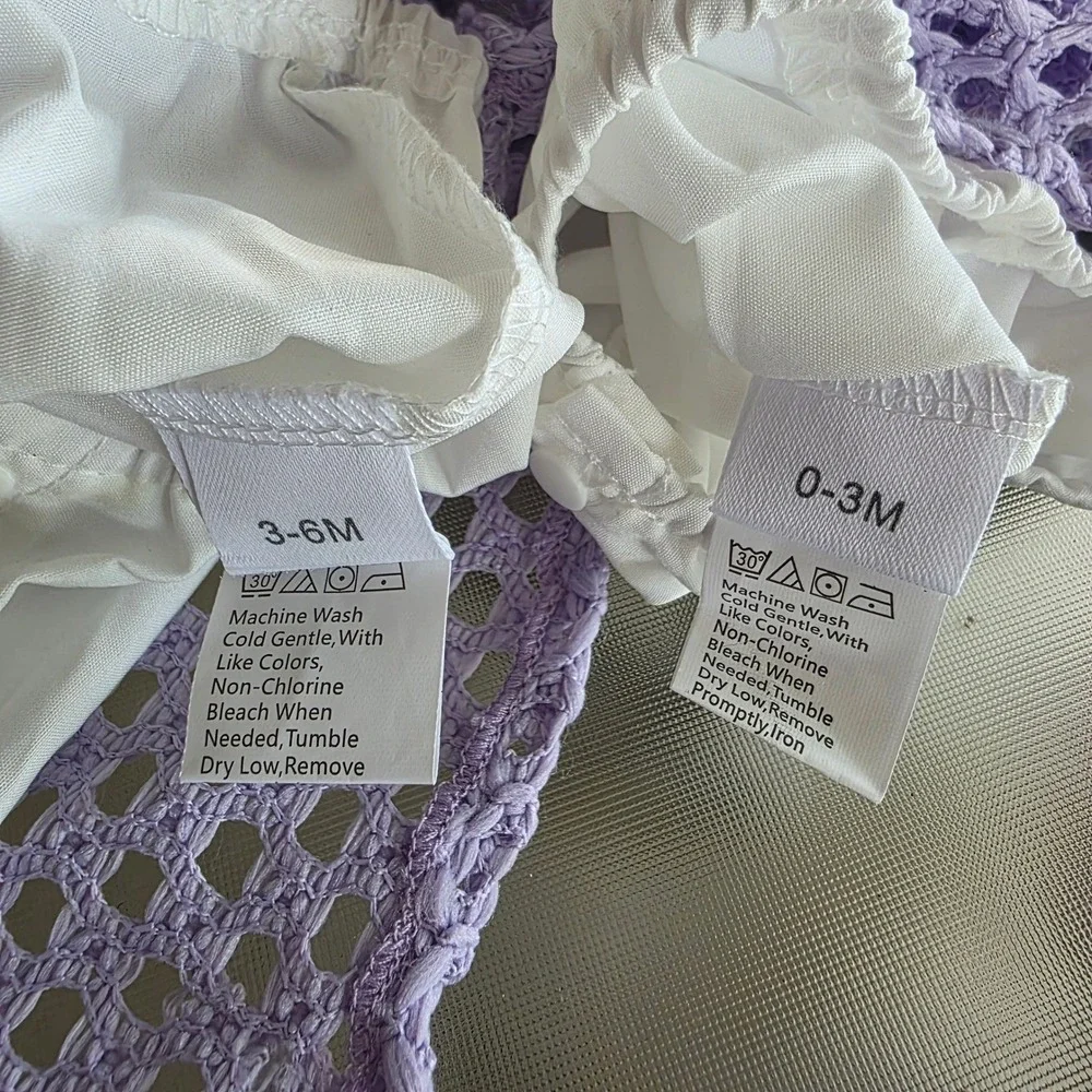 NWOT crochet Halloween outfit romper playsuit 3-6 Months U50